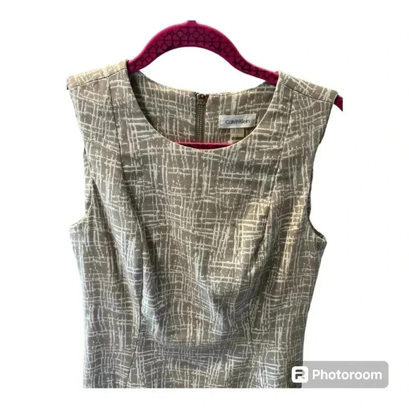 Calvin Klein Cream/White Business Causal Dress - Picture 3 of 3